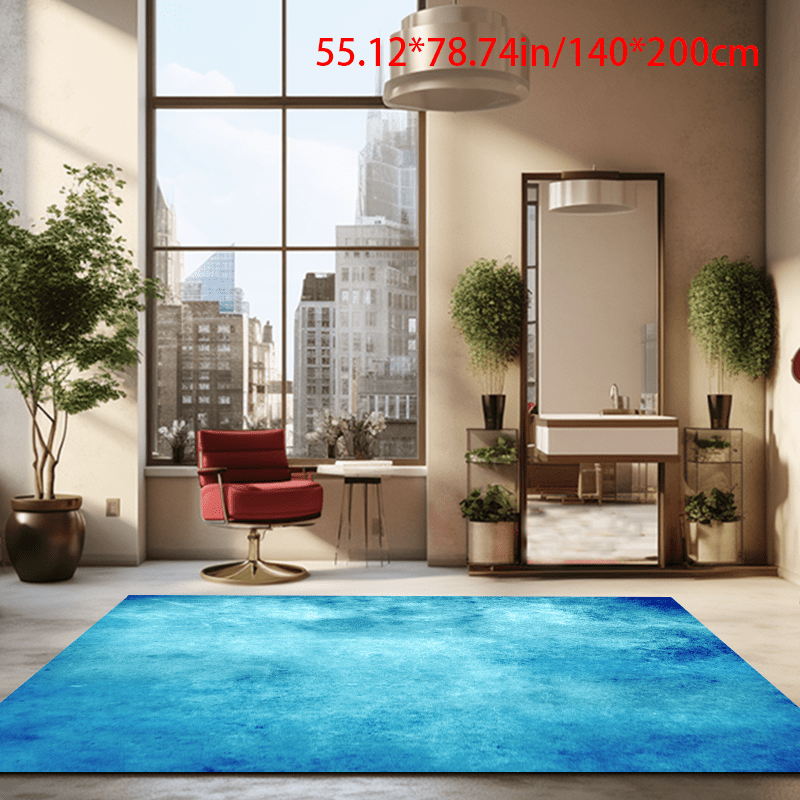 Blue Floor Rug - Temu