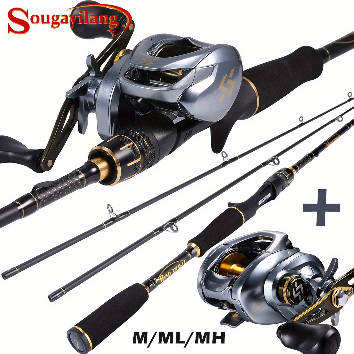 Cheap Telescopic Fishing Rod 12+1BB Baitcasting Reel Bass Freshwater  Saltwater Outdoor Travel Fishing Tackle Rod Combo