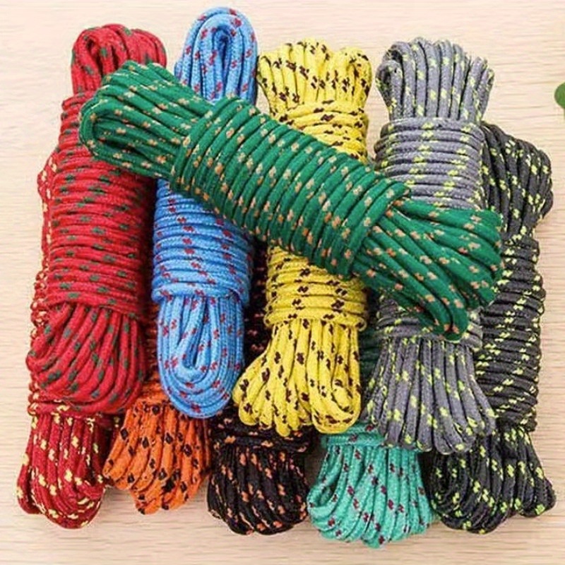 MYSTEVVA Cloth Rope for Cloth Drying Rope with Hooks Rope for Drying  Clothes Hanging Rope with 12 Clips for Clothes Drying Wire for Clothes  Drying
