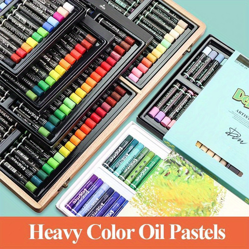 Classic Color Oil Pastels Set Painting Oil Pastels Set - Temu