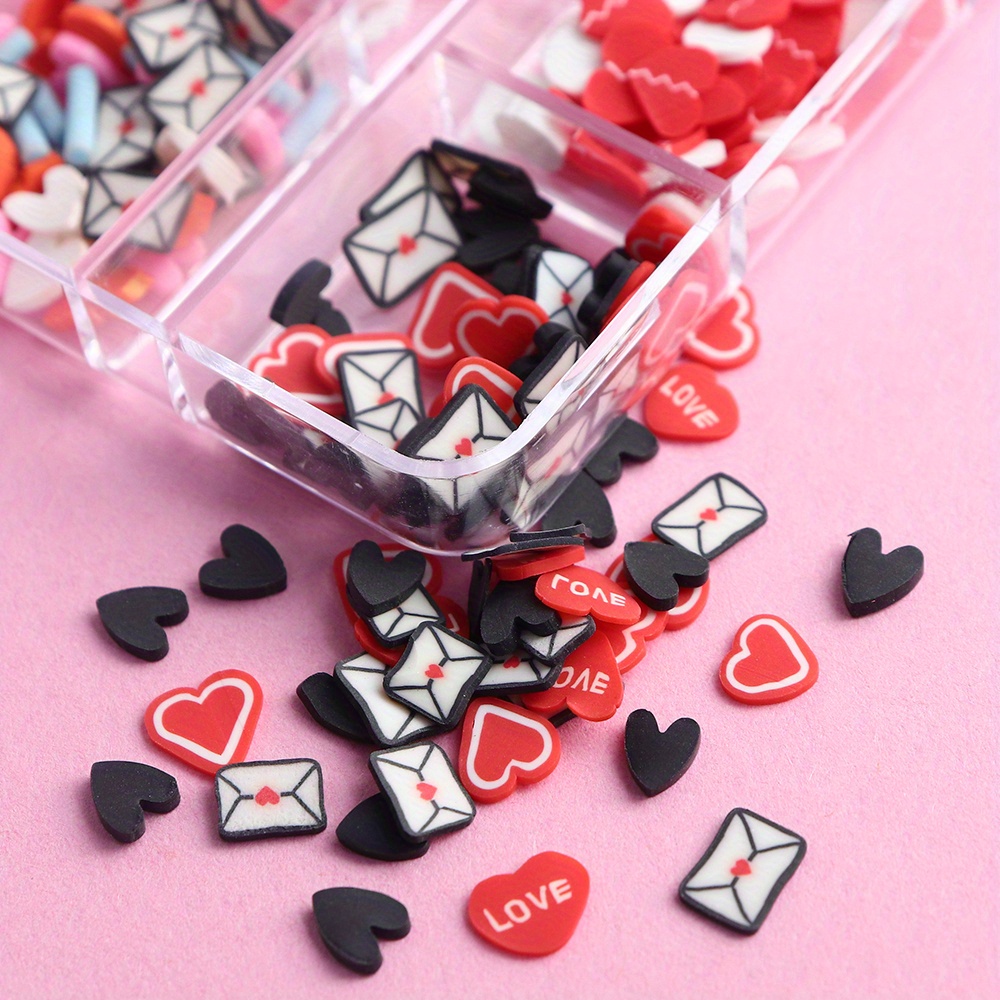 valentine's day love heart envelope polymer clay diy Temu Australia