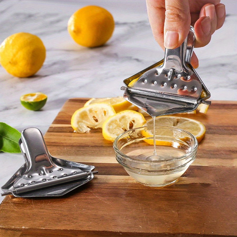 Exprimidor de Limón Manual para Frutas Lima Naranja Cítricos de Acero  Inoxidable