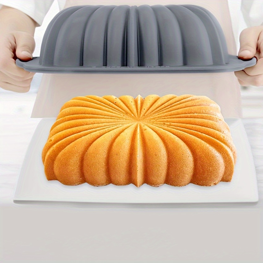  Onewly Bunte Cake Pan Nonstick, 10-Inch Silicone Cake Pan Jelly  Mold Cake Mold, Moldes Para Gelatinas Con Diseño, with Steel Frame and  Baking Handle (Grey): Home & Kitchen