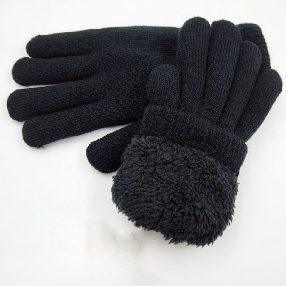 

1pair Men's Double-layer Thickened Gloves For Outdoor Activity