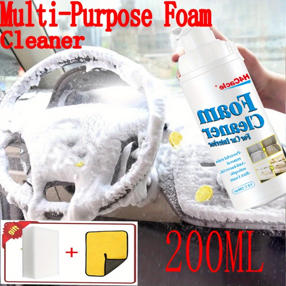 Car Care Cleaning Foam Cleaner For Dashboards Upholstery And - Temu