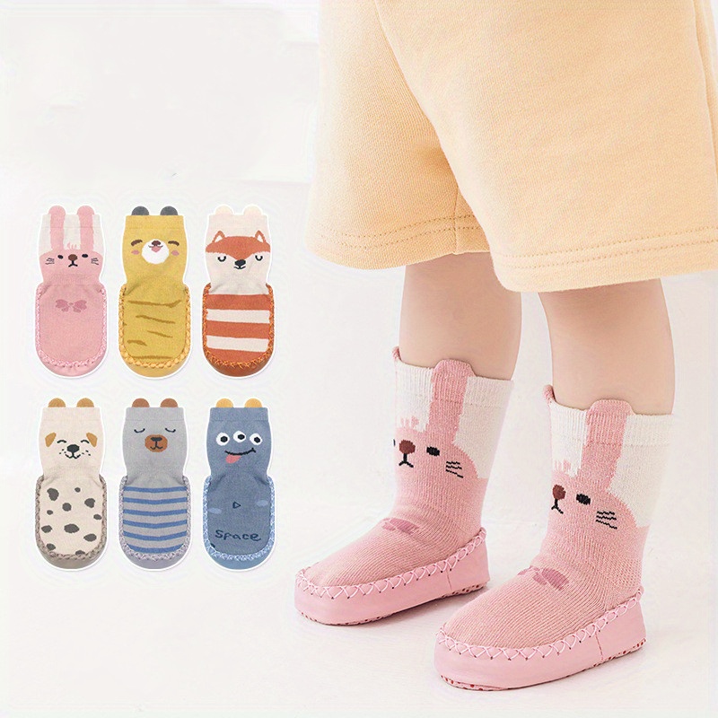 Children Socks Girl Baby Infant Cute Cartoon Soft Warm - Temu