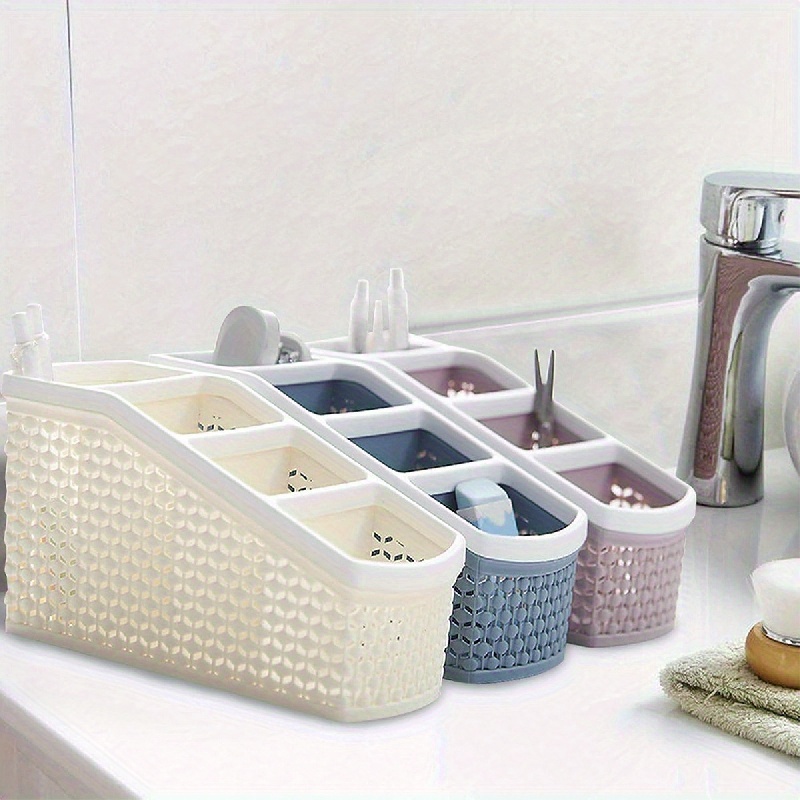 4-Section Plastic Shower Caddy