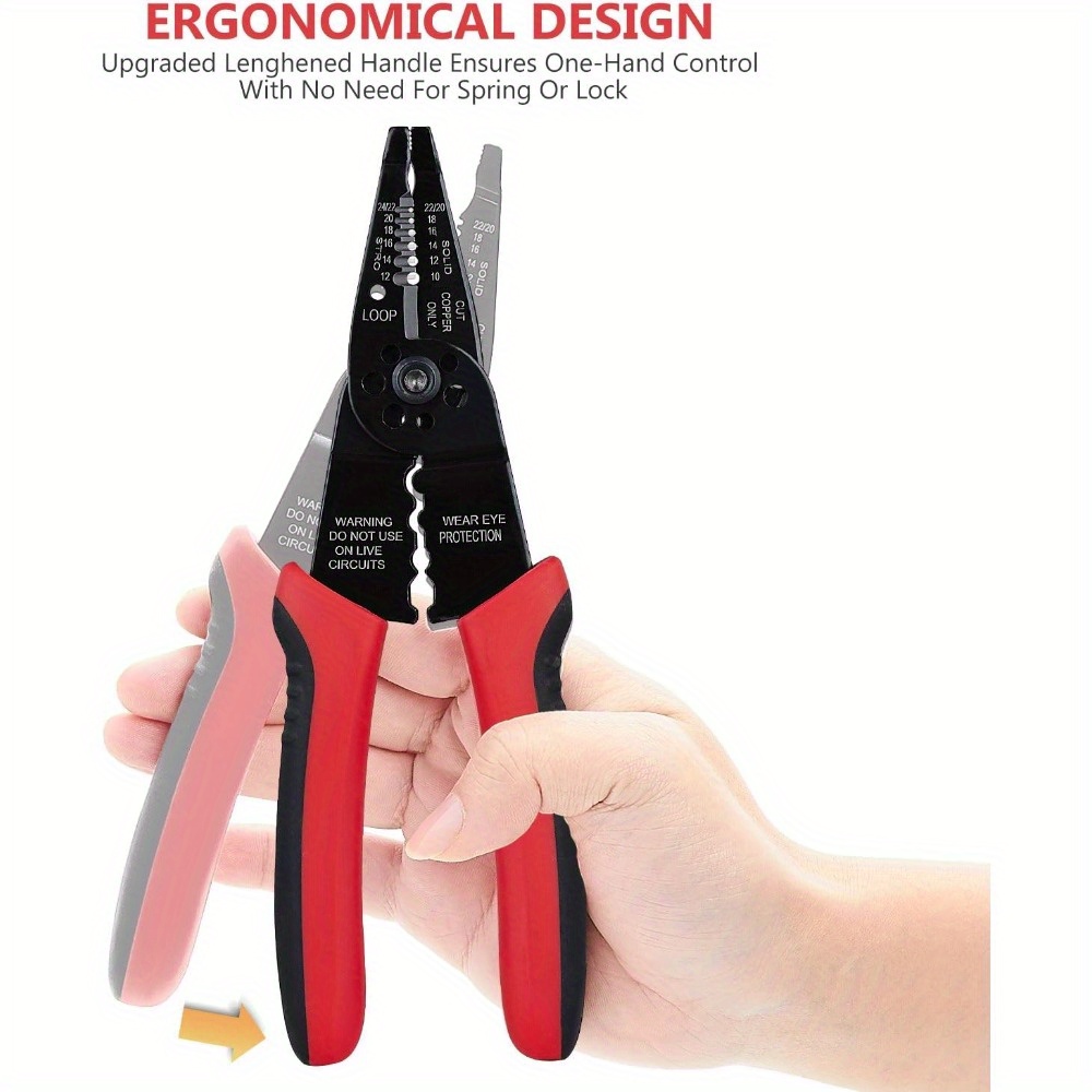 Professional Wire Stripper/wire Crimping Tool Wire Cutter - Temu