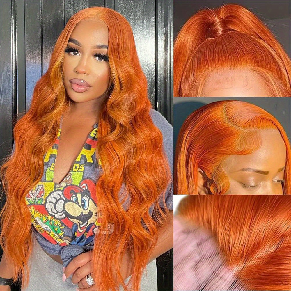 Red orange shop cosplay wig