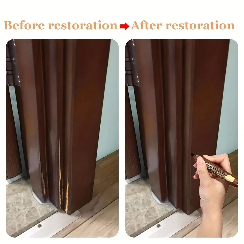 Furniture Repair Marker Pen Wood Cabinet Floor Touch Up & Filler Sticks  Scratches Restore Kit Patch Paint Pen Composite Repair