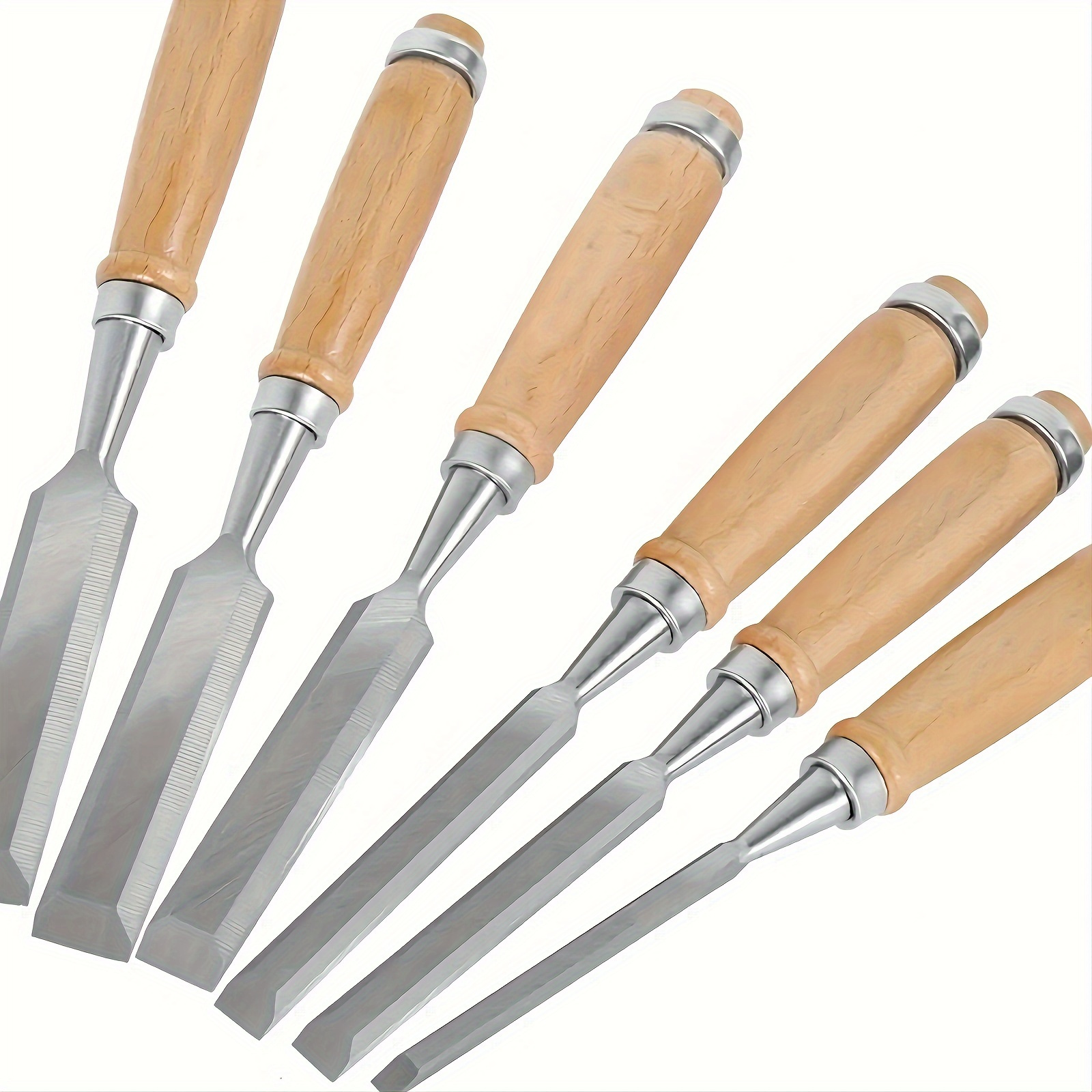 5pcs 6mm-24mm Wooden Chisel Carving Knife Woodworking Chisel Set DIY Wood  Sculpture Crafts Tools Woodworkers