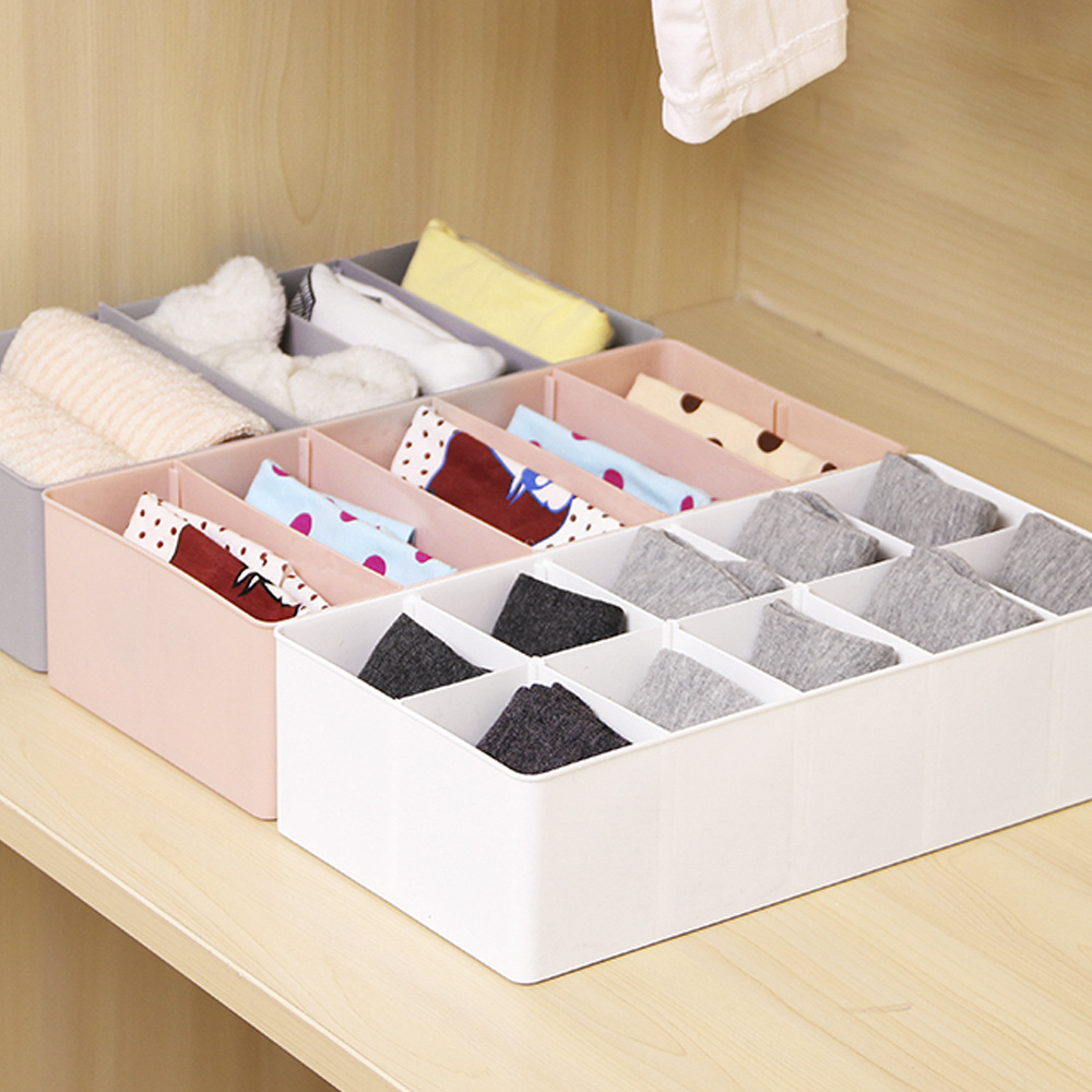 versatile drawer organizer for socks panties accessories   plastic storage box with compartments for belts ties bras more   dorms bedrooms details 6