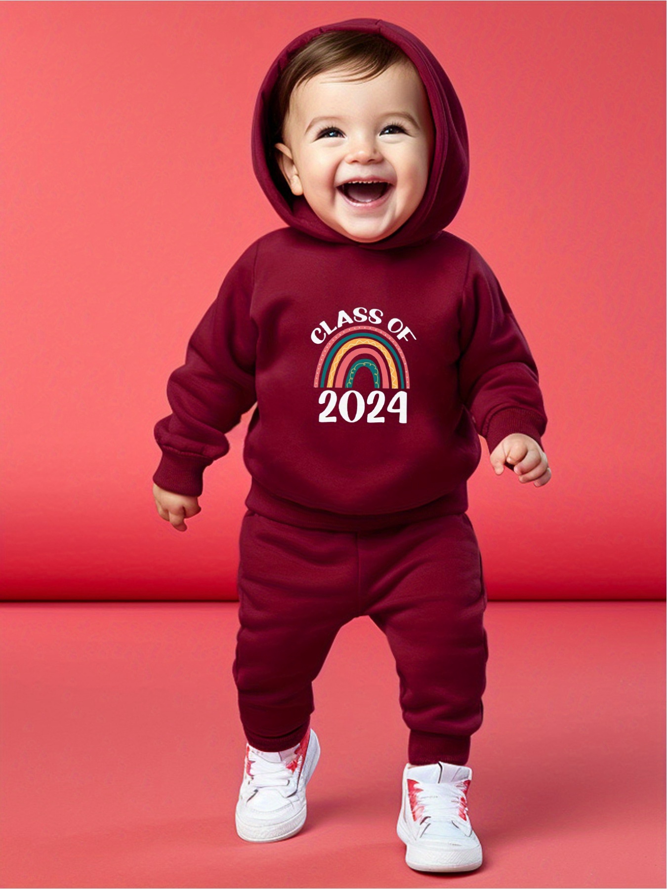 Ensemble Hiver Bébé Garçon 3-24 Mois - Pantalon + Sweat à Capuche - Confortable, Mignon, Pas Cher - Idéal Pour Le Quotidien, Sport Et Vacances - 2
