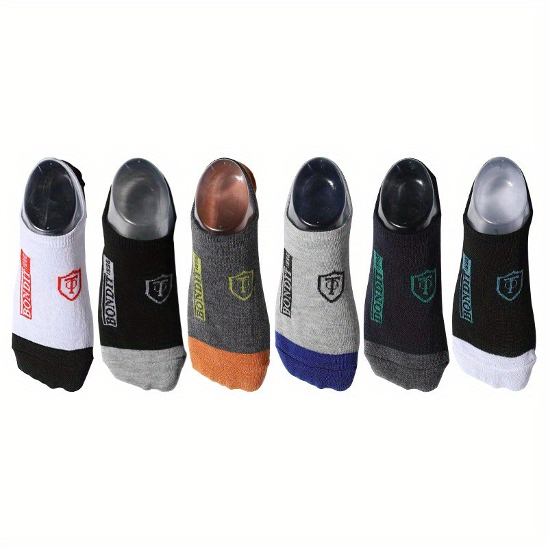 5 Pairs Men's Athletic Quarter Socks Sweat Absorbing
