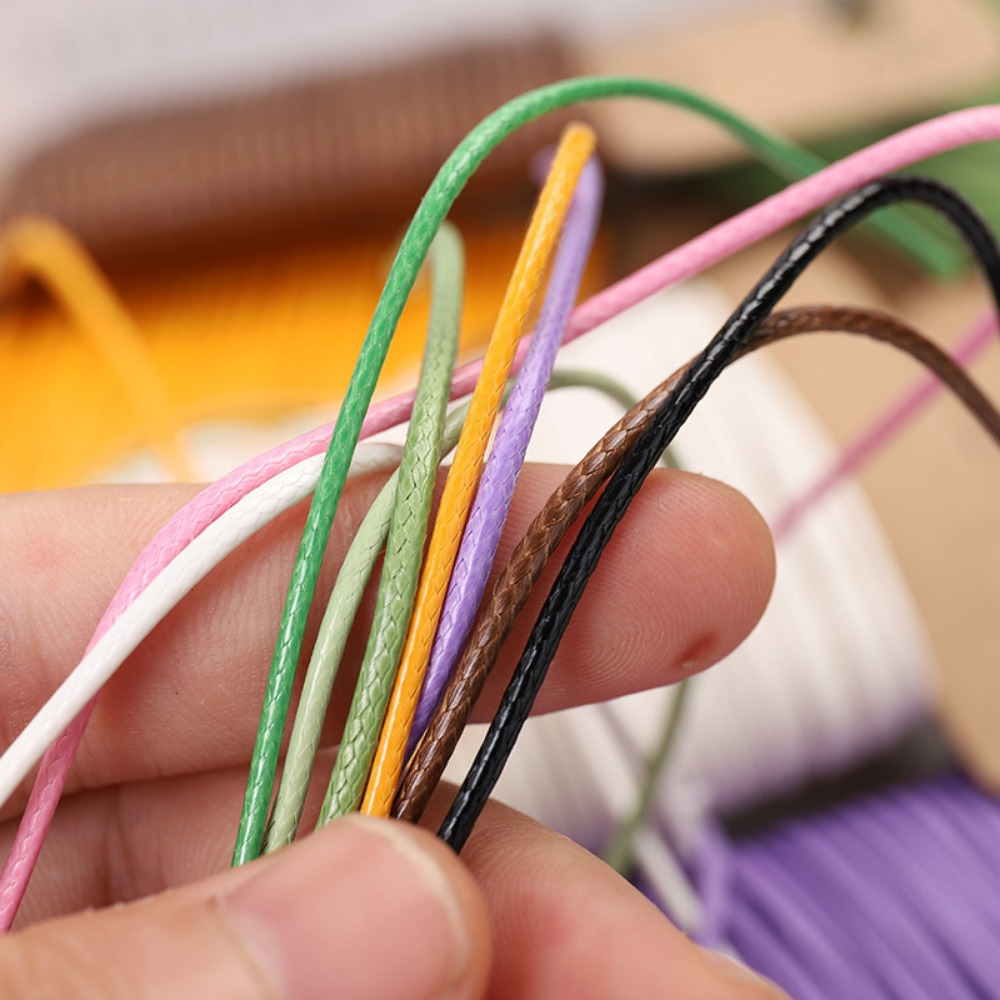 0.5mm/0.8mm/1.0mm/1.5mm/2.0mm wax rope DIY rope bracelet necklace pendant braided rope accessories