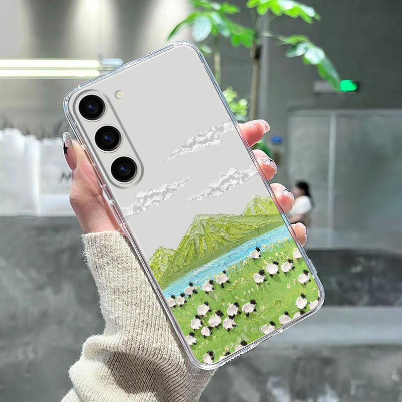 

Luxury Shockproof Clear Pattern Mountains & Rivers Phone Case For Samsung Galaxy S23 S23 Ultra S20 S20+ S20 Fe S21 Fe 5g S22 S22+ Galaxy A14/a23/a32 55g/a52/a54 5g 15plus 15 Pro Max Cases