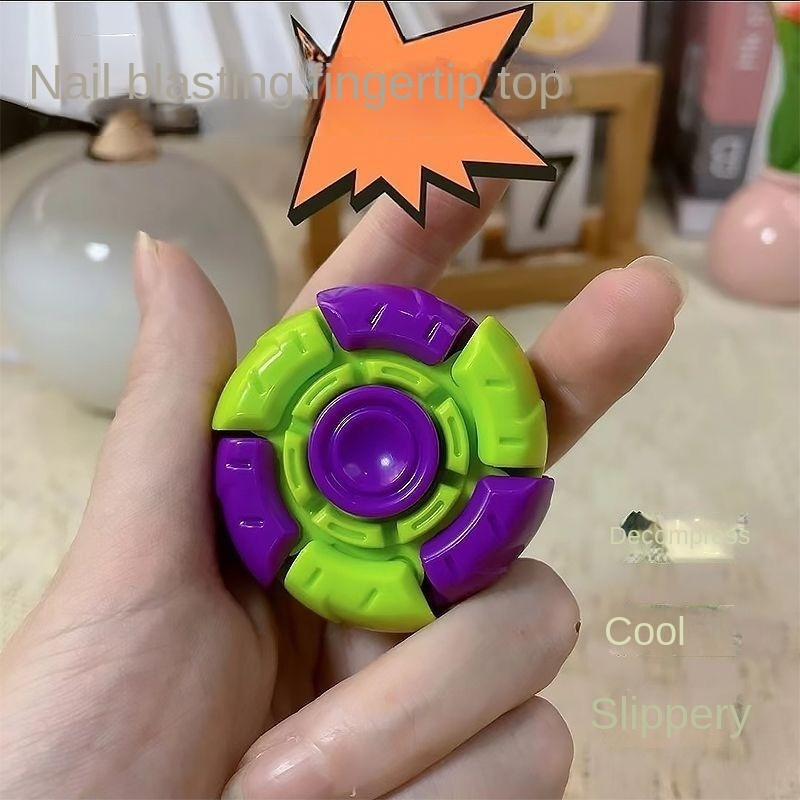 Silicone Decompression Toy Fidget Spinner Grip Device New - Temu