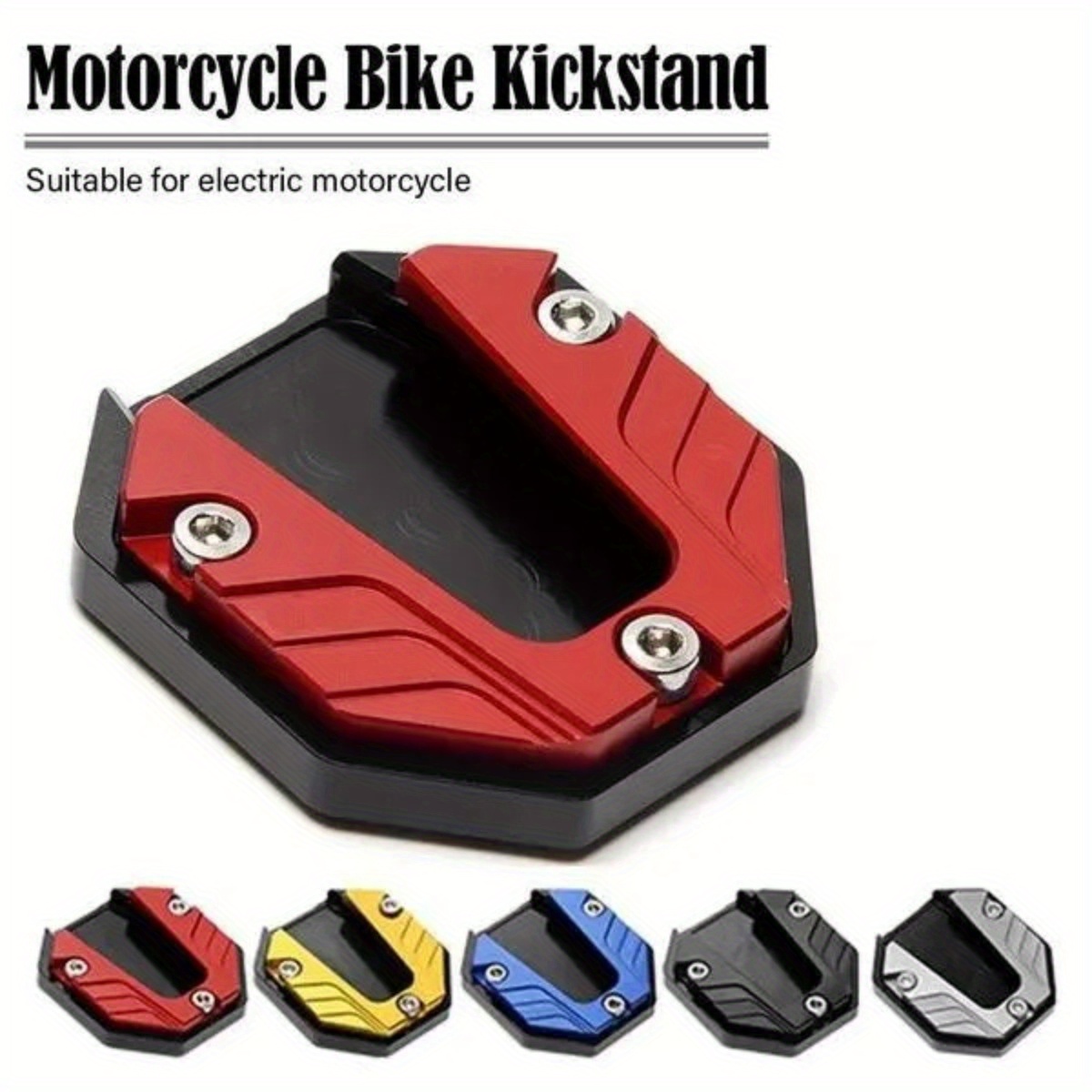 

Anti-skid Universal Scooter Motorcycle Kickstand Bike Kickstand Extender, Foot Side Stand Extension, Foot Pad Support Plate Enlarged Base