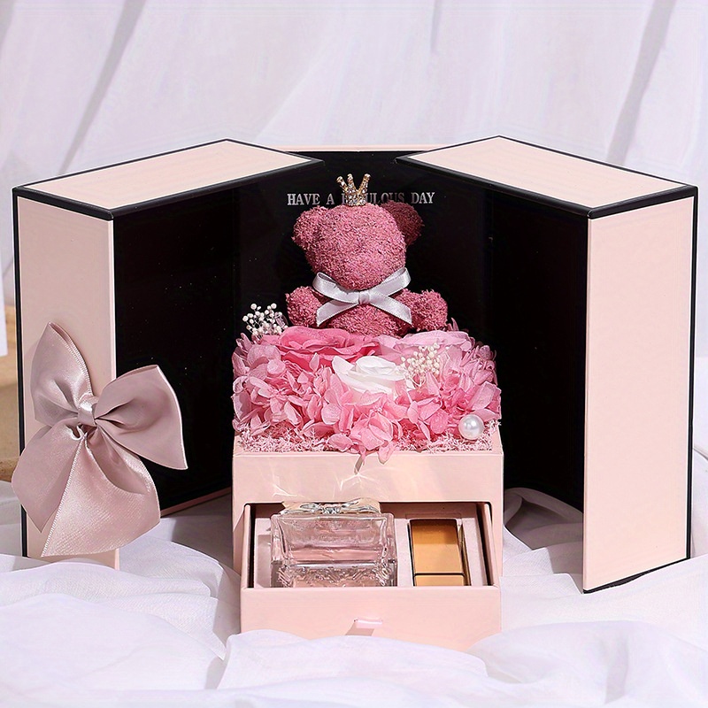 Creative Preserved Flower Gift Box Birthday Party Gift For Mom