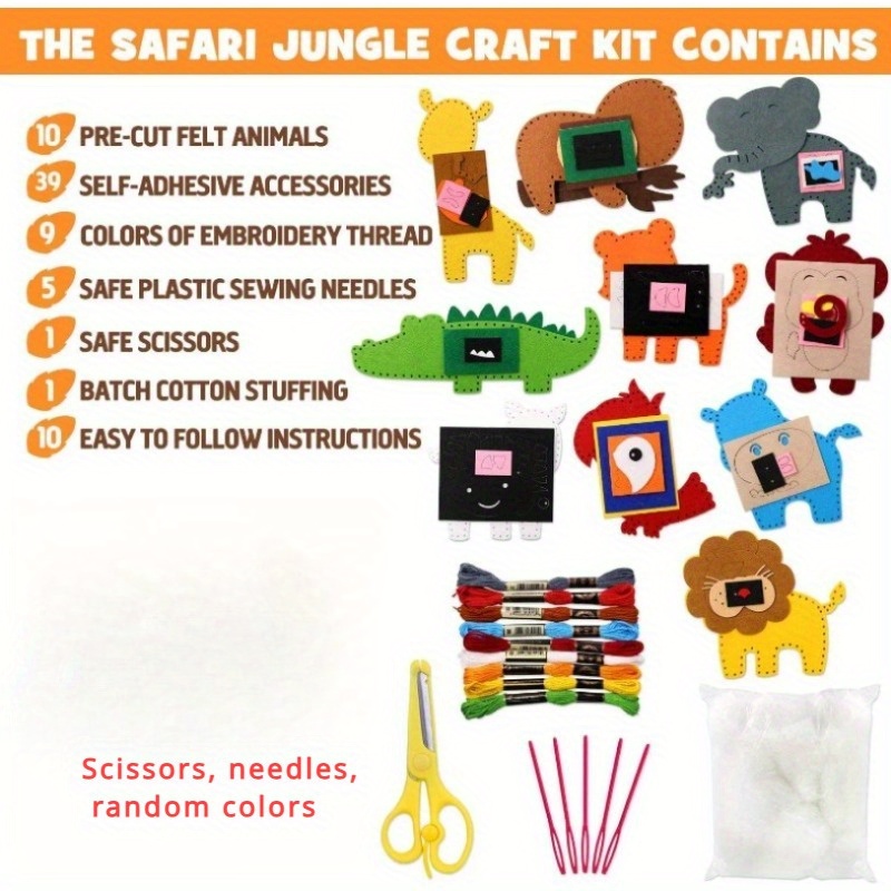 Woodland Animals Craft Kit DIY Sewing Felt Set Forest Creatures