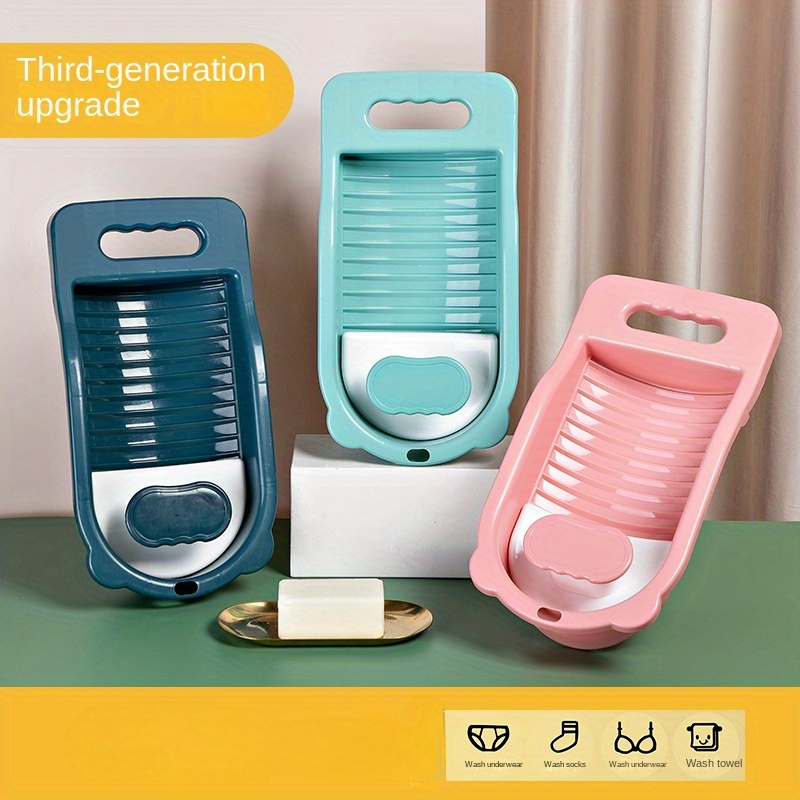 Portable Mini Washing Board Soft Foldable Washboard Washing - Temu