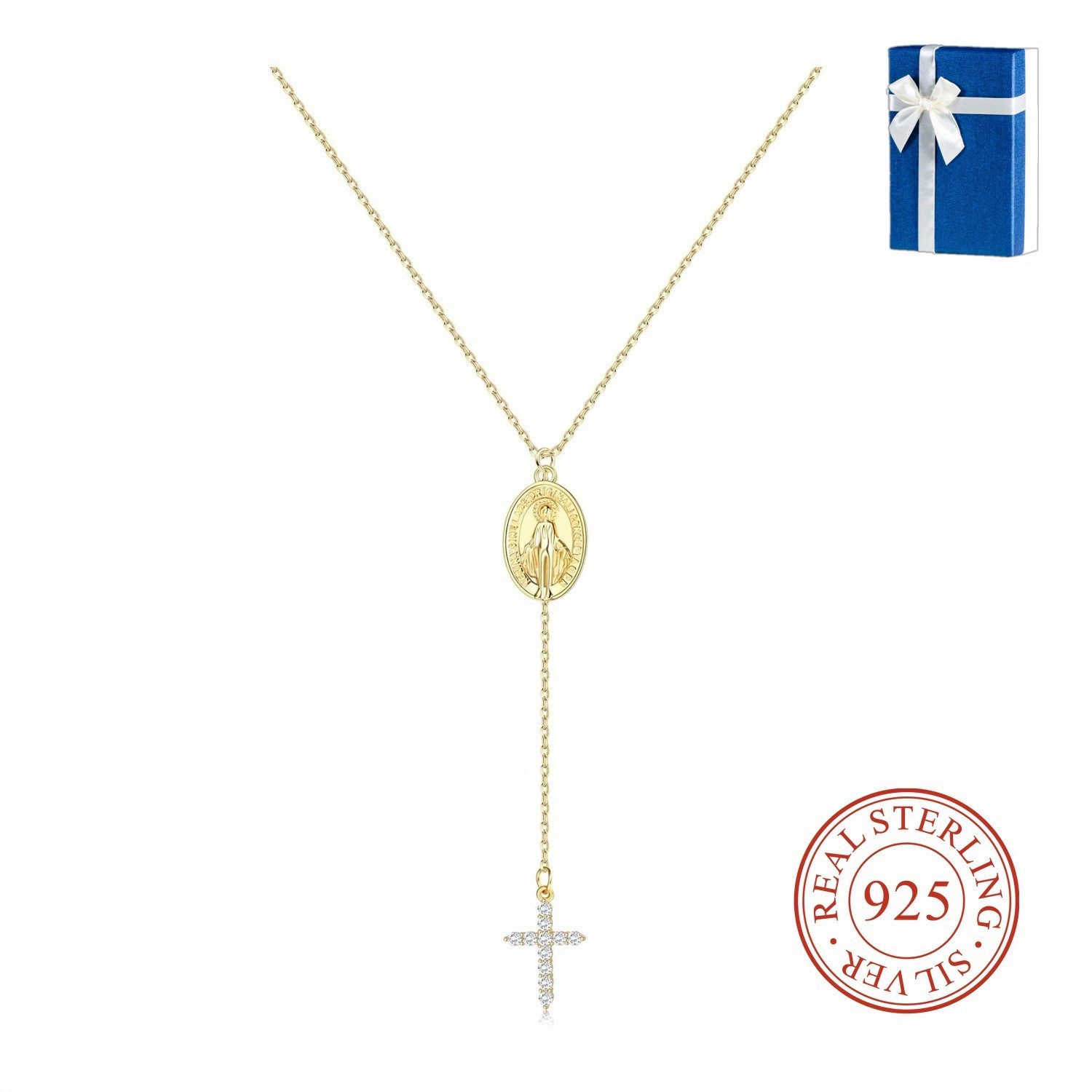 Tiny Cross Necklace Gold Filled