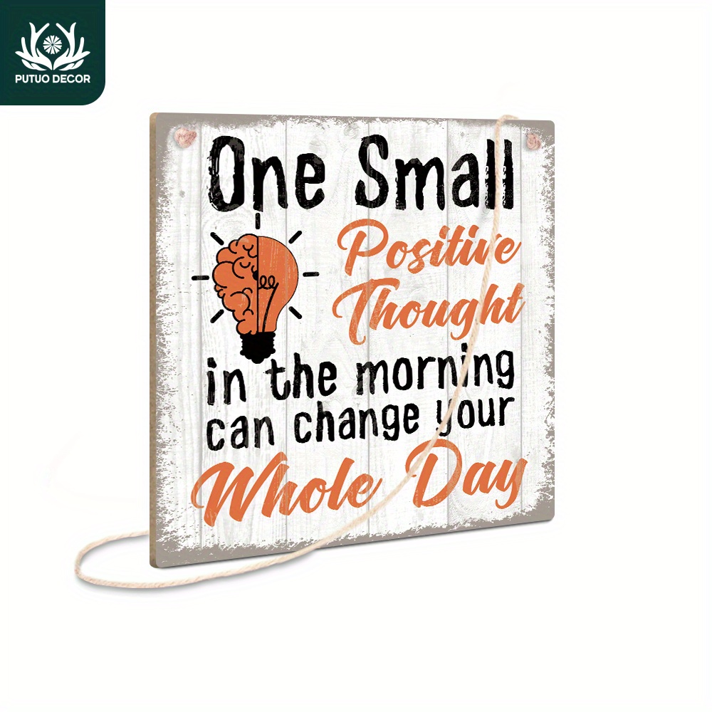 Square Acrylic Plaque,acrylic Inspirational Quotes Gifts, Small Positive  Thought In The Morning Can Change Your Whole Day Office Desk Decor, Square  Paperweight For Women Men Friends Boss Birthday, - Temu