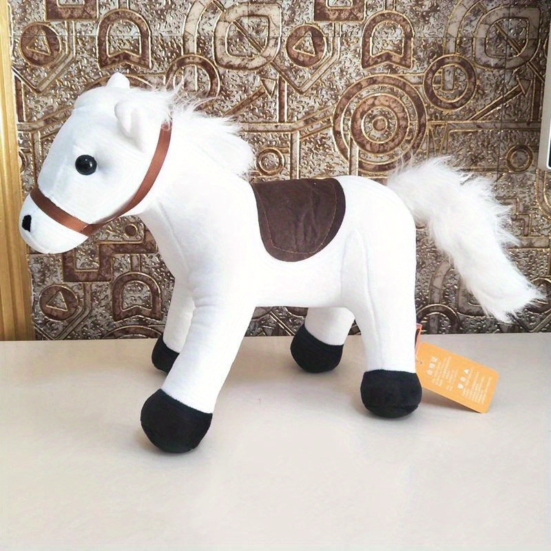 Peluche Caballo Suave Juguete Animales Peluche Poni Súper - Temu