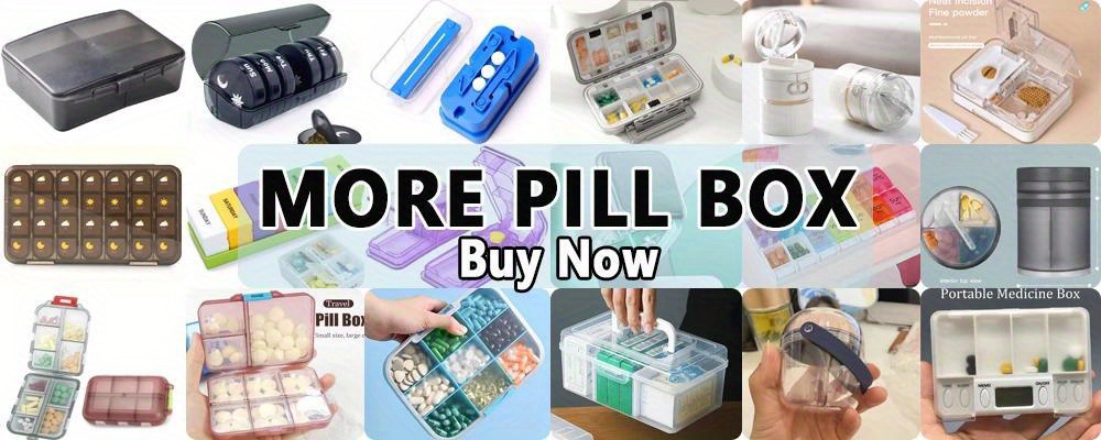 travel pill case medicine storage organizer container   tablet dispenser independent lattice pill box fishing tackle box details 0