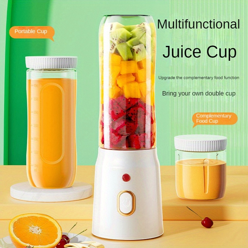 Electric Blender With 2 Cups New Portable Juicer Usb - Temu