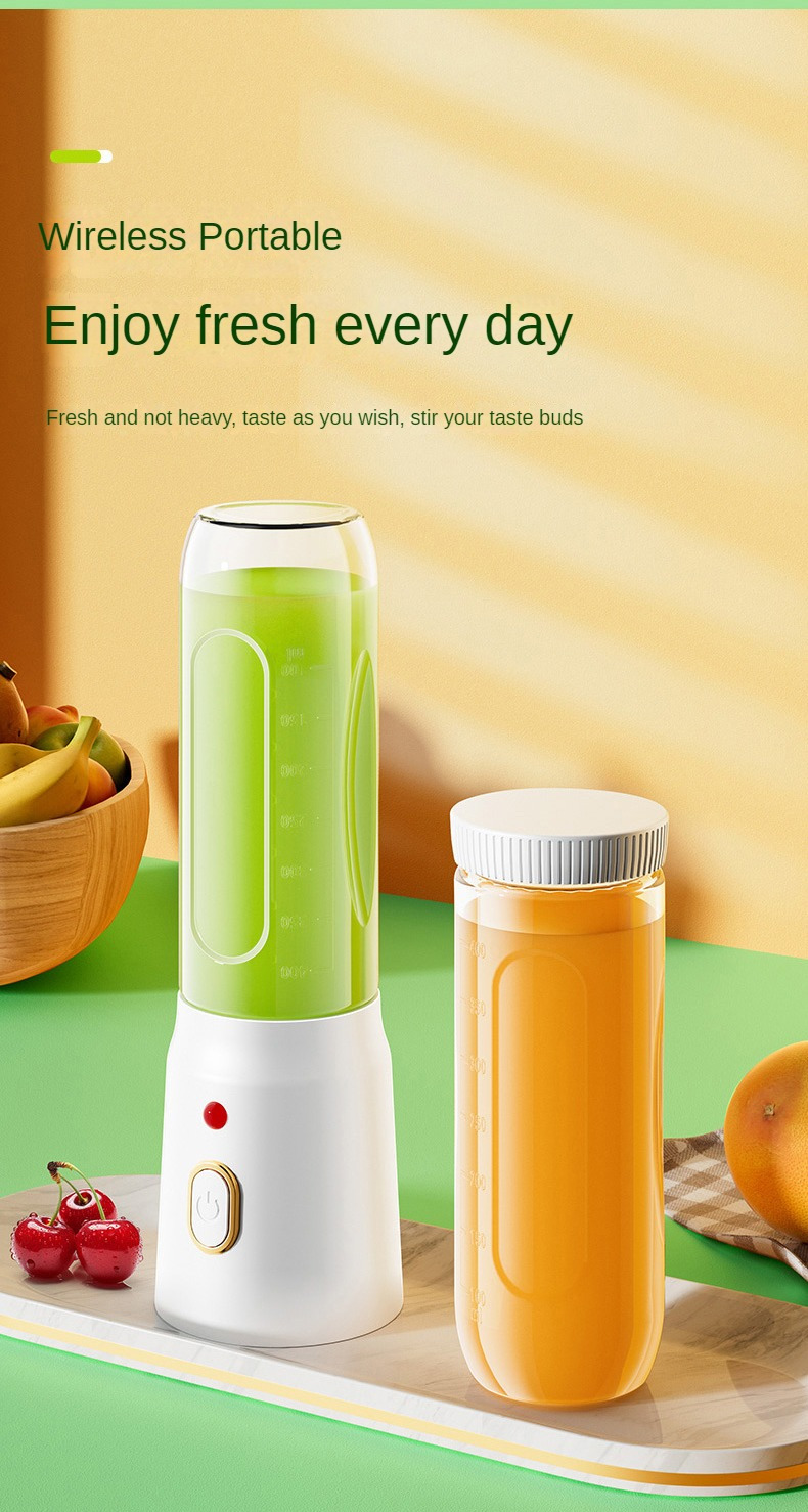 3pcs, Blender, Batidora Portátil Eléctrica, Exprimidores, Batidora Portátil  Para Batidos Y Smoothies, Recargable Por USB Y 10 Cuchillas Para Frutas Y