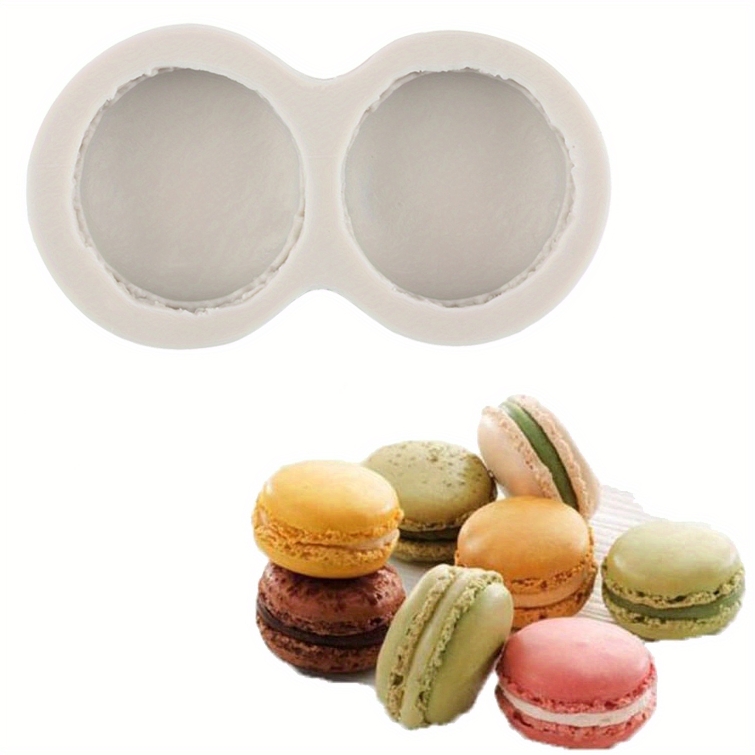 

1pc Macaron Silicone Mold Fondant Cake Mold Chocolate Candy Clay Mould Kitchen Baking Cake Decorating Tools Polymer Clay Moulds
