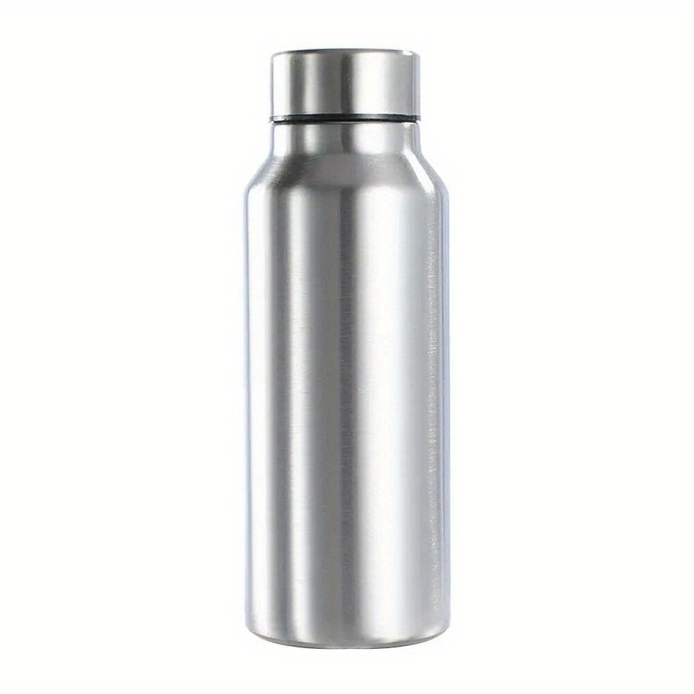 TEMU 1pc Large-capacity Stainless Steel Portable Outdoor Hiking Bottle, Car Cold Water Cup, Single-layer Sports Water Bottle