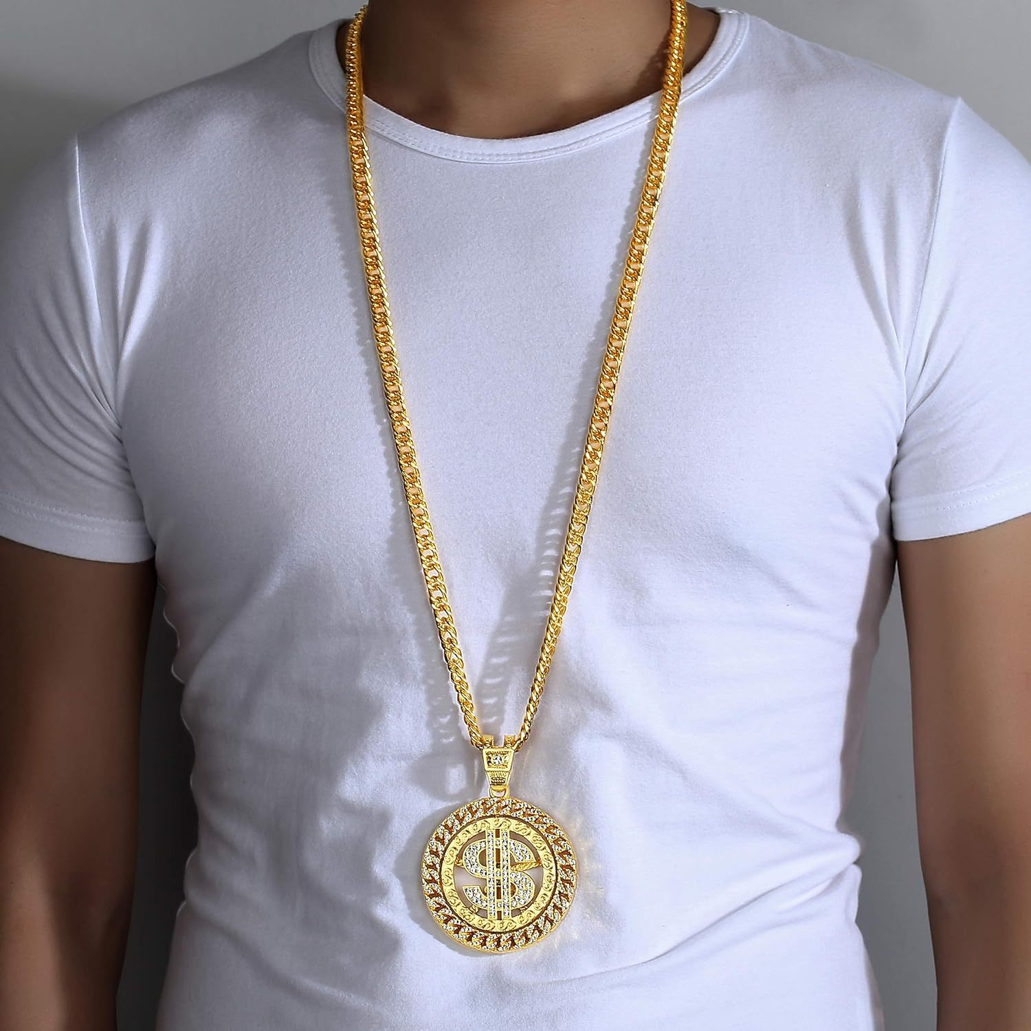 Gold chain dollar for on sale mens