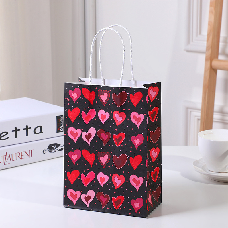 12 Piezas Bolsas Regalo Corazones Bolsa Regalos Papel Día - Temu Chile