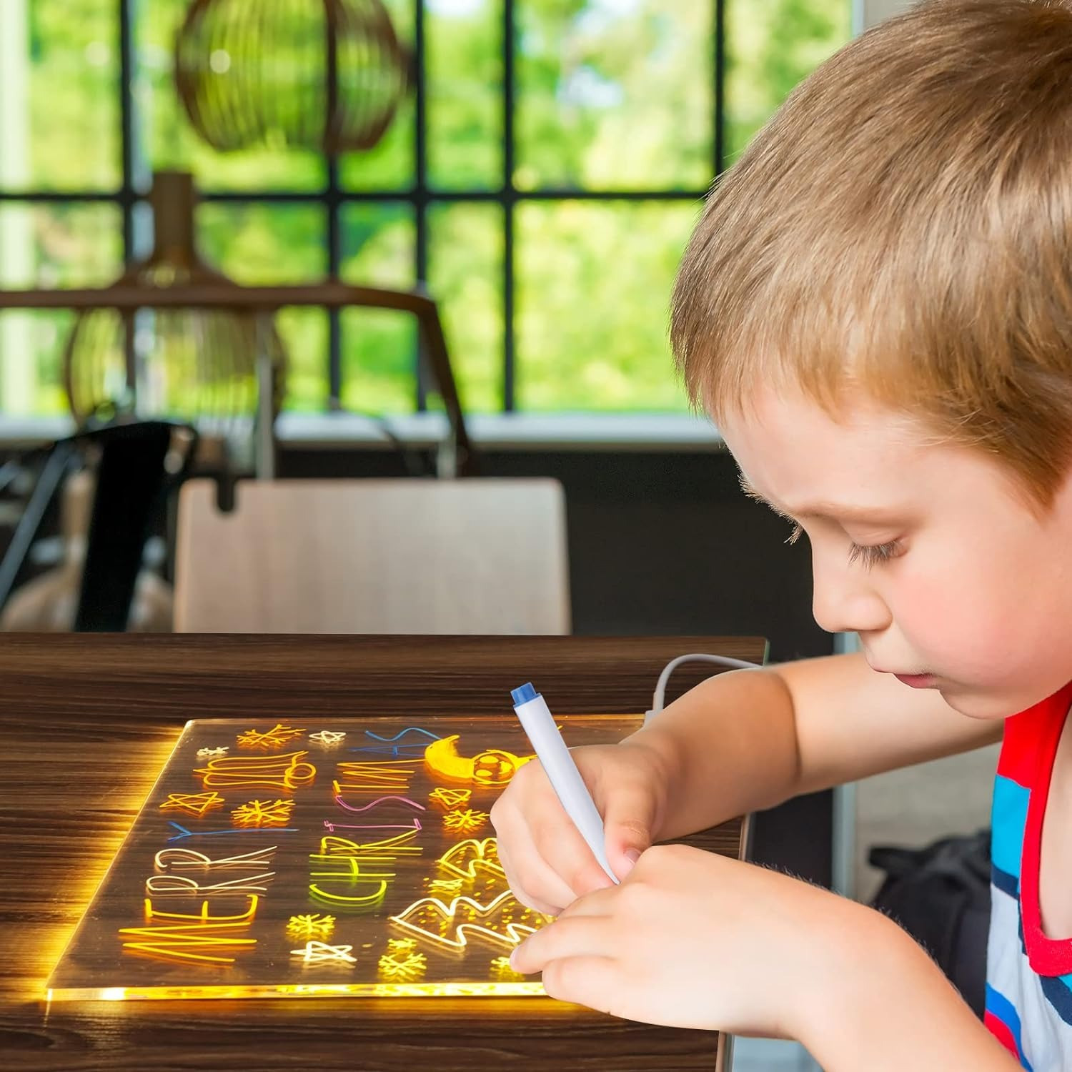 Acrylic Dry Erase Board With Light Light Up Dry Erase Board - Temu