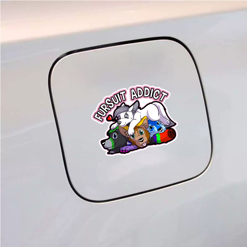 Fursuit Addict Vinyl Waterproof Sticker Decal Car Laptop - Temu