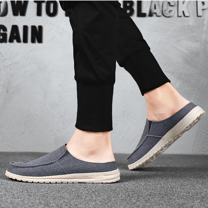 Plus Size Mens Trendy Solid Woven Knit Breathable Slip On Mule Shoes Comfy  Non Slip Soft Sole Slippers For Mens Outdoor Activities, Free Shipping On  Items Shipped From Temu