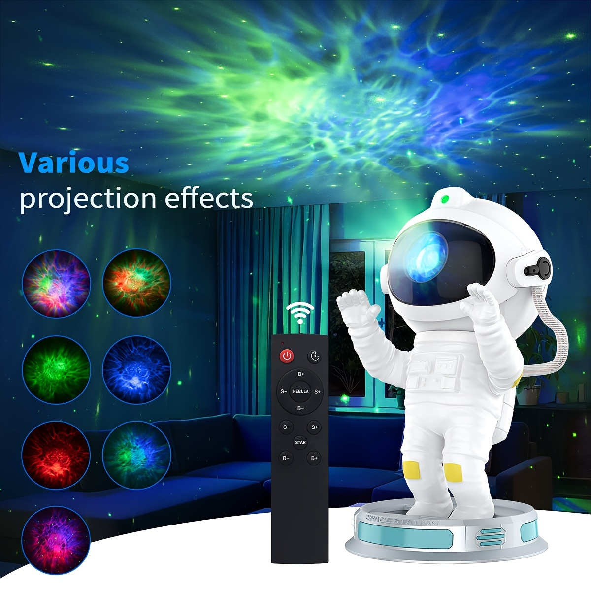 Starry Projector, 2 In 1 Mond Erde Projektor Lampe 360° Drehbare Halterung  Usb Power Led Nachtlicht Planeten Projektionslampe - Industrie & Handel -  Temu