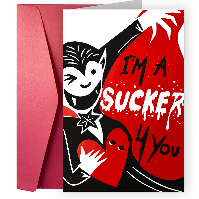 Funny Valentine Day Card. Love Card. Valentines Greeting Card