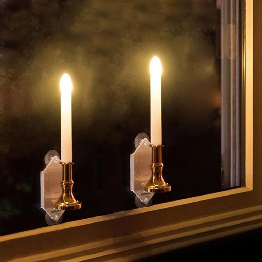 QINXIN bougies chauffe-plat solaires LED bougie lumière extérieure étanche  énergie électronique vacillante lampe solaire jardin Halloween décor à la  maison
