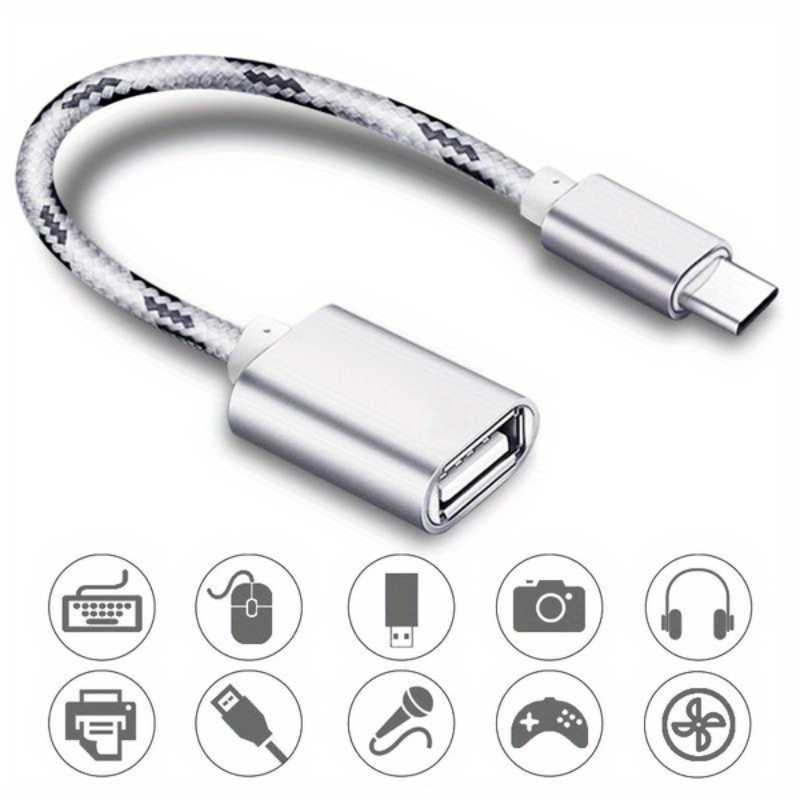 USB-C 3.1 Type C Male to USB 3.0 Type A Female OTG Adapter Converter Cable  Cord；