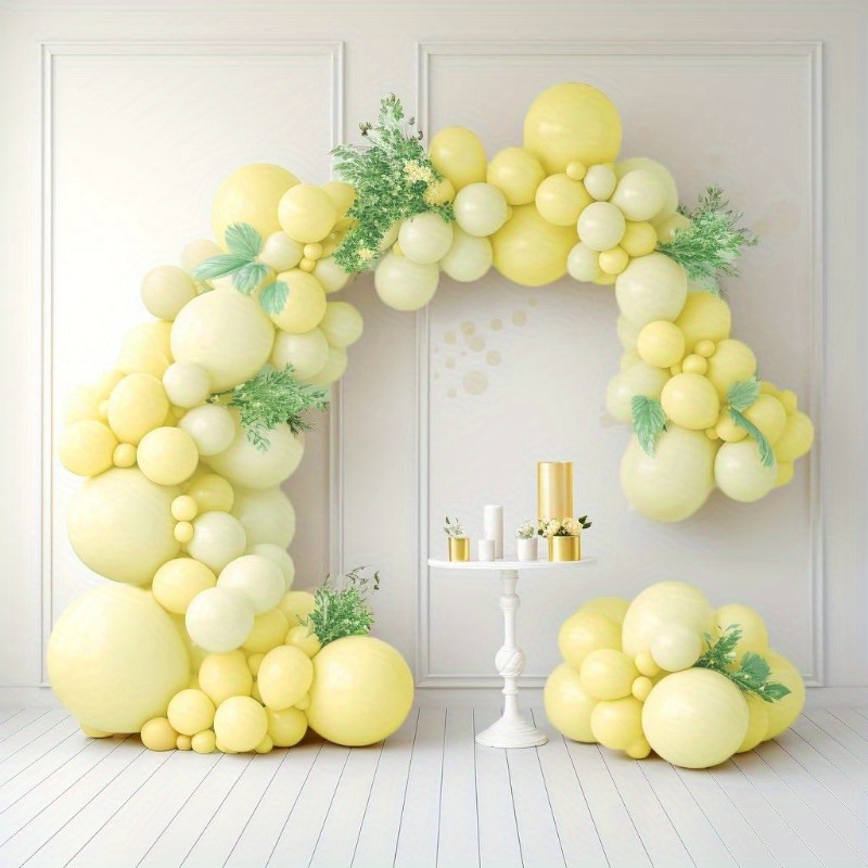 Pastel Balloon Arch with Happy Birthday Foil Balloon Set - 81pcs