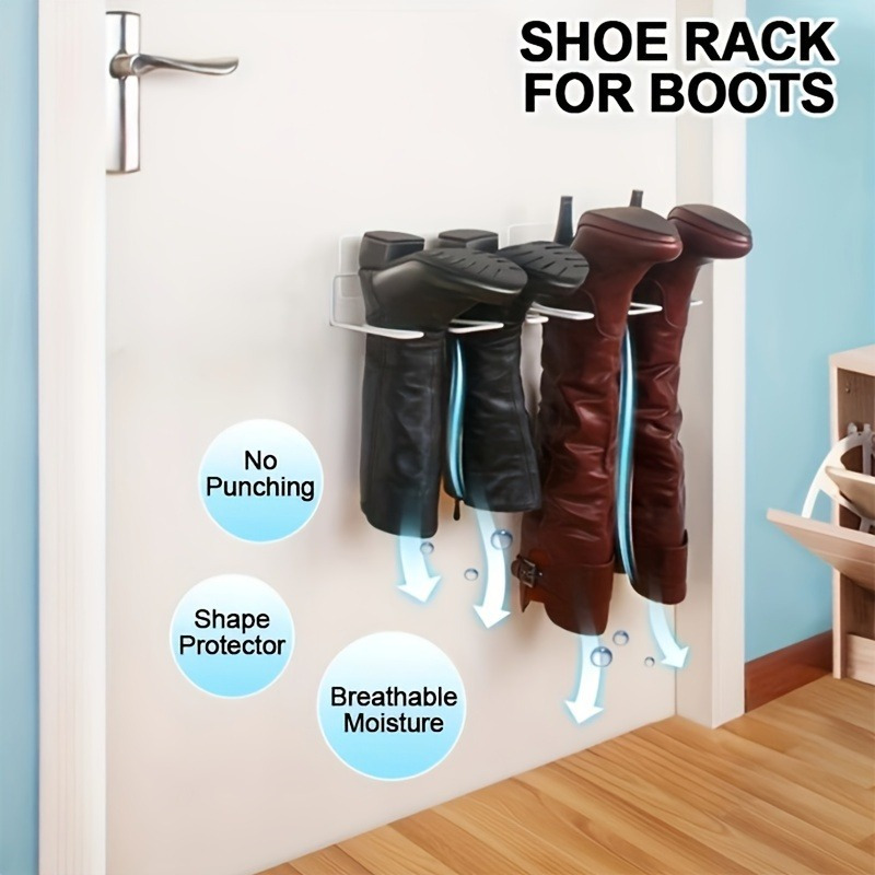 Zapatero con almacenamiento de botas altas, organizador industrial de  almacenamiento de zapatos, estante para botas multifunción para pasillo,  baño