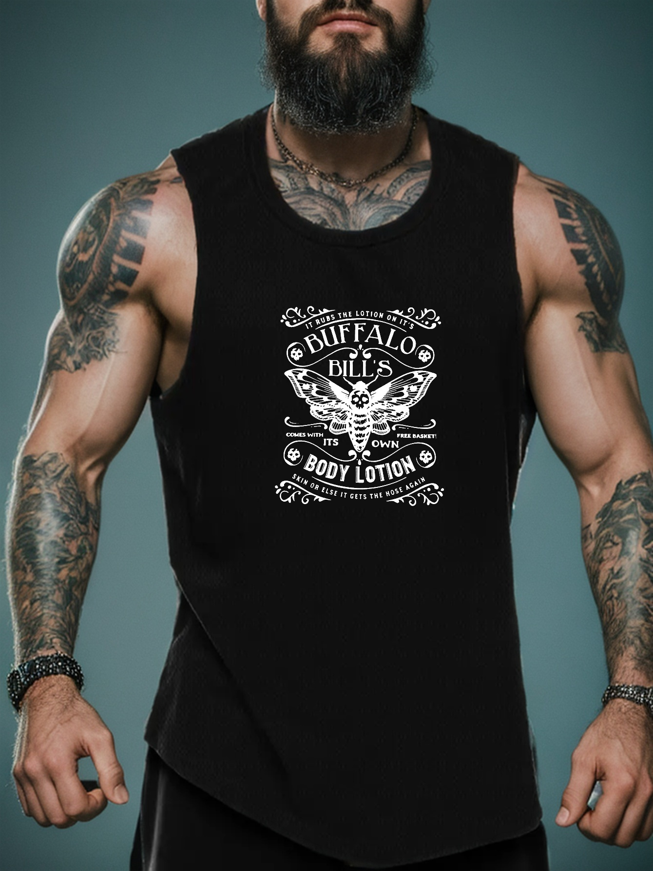 men's sleeveless buffalo print vest active undershirts - Temu Malaysia