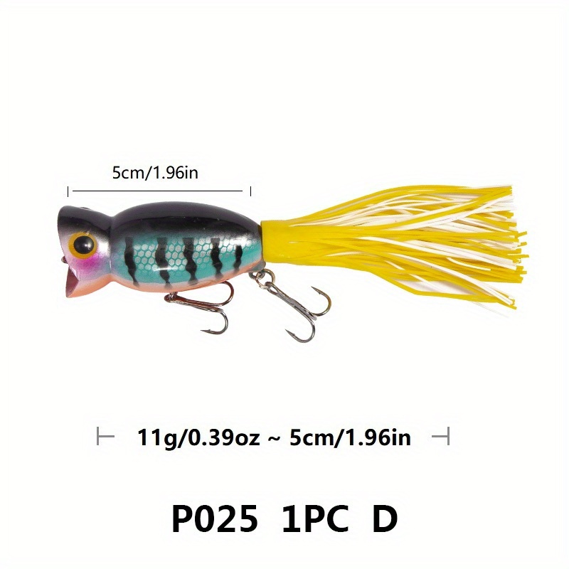 Big Mouth Popper Skirt Floating Fishing Lure Trolling Lure - Temu