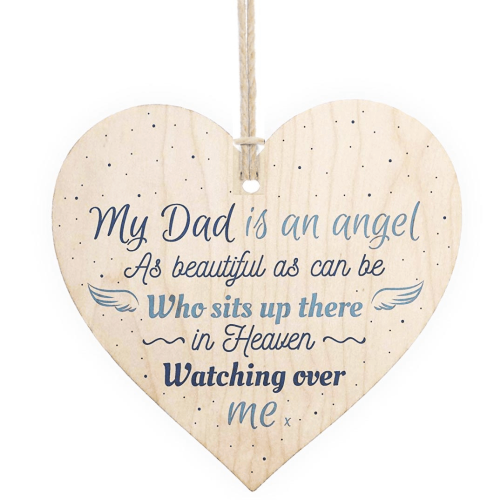 Dad Angel Memorial Plaque Sign Memory Fathers Day Keepsake - Temu New ...