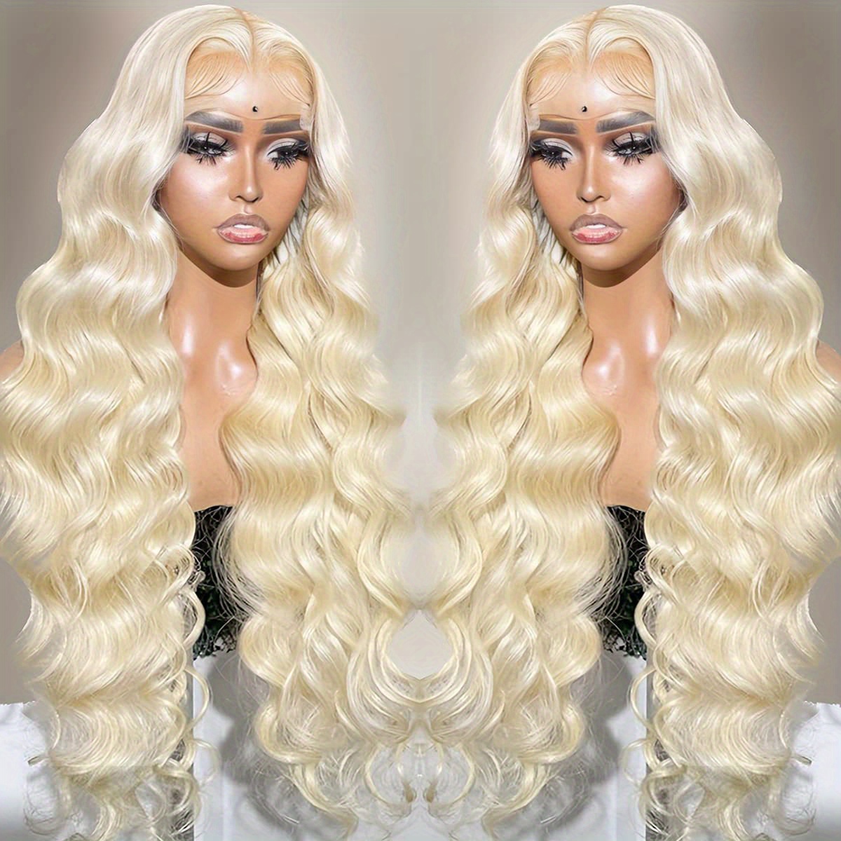 613 Lace Front Wig Human Hair 13x4 Transparent 30 Inch Body Wave Blonde Wigs HD Frontal 180 Percent Density