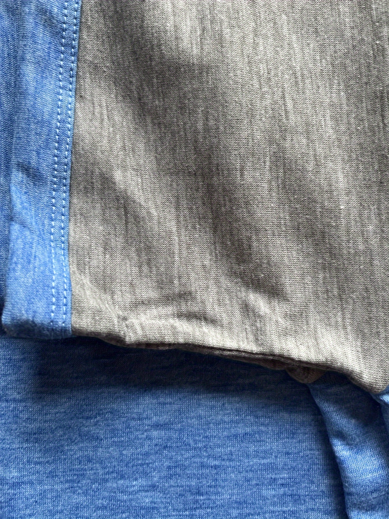 Plus Size - Plus Size Women'S Summer T-Shirt - Color Block Raglan Short Sleeve Loose Fit Casual Top, Vibrant Pink & Gray, Round Neck, Lightweight & Breathable for Spring/Summer Outfits, Ladies T Shirts