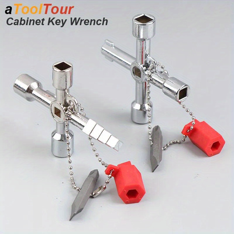 

Multi-functional Water Utility Triange Key Wrench Plumbing Spanner Square Triangle Train Electrical Cupboard Elevator Cabinet